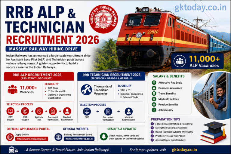 RRB ALP & Technician Recruitment 2026 – Massive Railway Hiring Drive